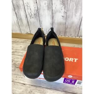 J Sport Women’s Black Slip-On Shoes | Size 8 | Casual Footwear | Memory Foam